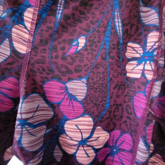 2X pro player floral and leopard print leggings with pockets - Picture 2 of 6